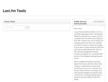 Tablet Screenshot of lastfm.dontdrinkandroot.net